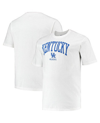 Мужская белая футболка Kentucky Wildcats Big and Tall Arch Over с надписью Champion