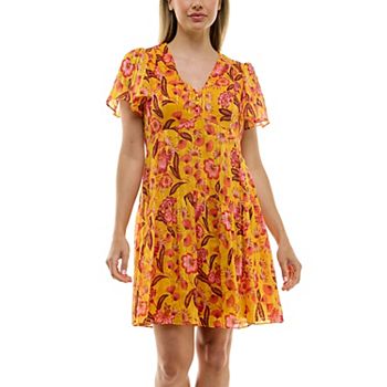 Women's Taylor Printed Chiffon Dress Taylor