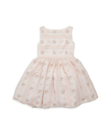 Маленькая девочка &amp;amp; Платье для девочки с цветочной вышивкой Pippa & Julie