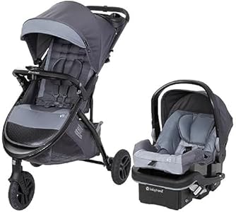 Универсальная коляска Baby Trend Tango 3, серый цвет, колеса 20 см, защита от солнца UPF 50+ Baby Trend