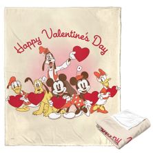 Disney's Mickey & Friends Happy Valentine's Day Throw Blanket Licensed Character