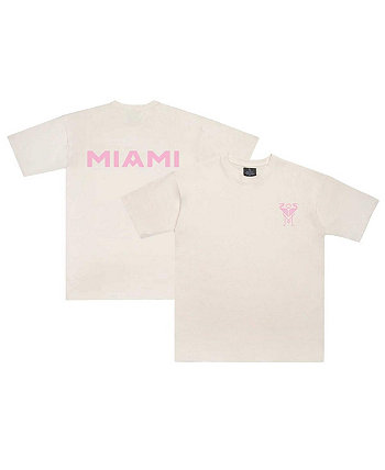 Men's and Women's Cream Inter Miami CF Essentials T-Shirt Peace Collective