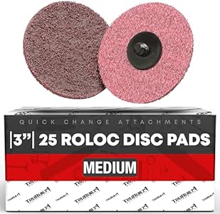 Roloc Disc Sanding Surface Conditioning Disc SC-DR, Type R | Package of 25 2 inch Grinding Disks Rust Remover for Metal| Compatible with 3M Sanding Discs or Scotch Brite Sanding Sponge Trubuilt1 Automotive