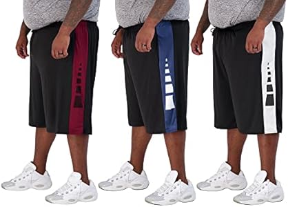 Мужские Спортивные шорты Real Essentials Big & Tall 3-Pack Dry Fit & Mesh Real Essentials