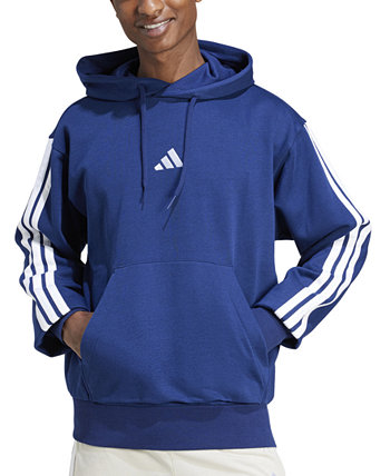 Men's Essential Three Stripes Fleece Hoodie Adidas