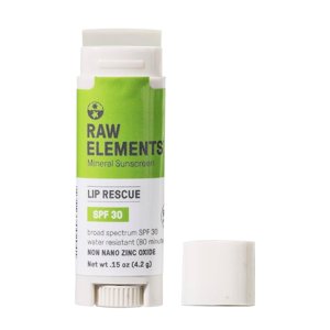 Raw Elements Lip Rescue Sunscreen SPF 30 - 0.15 o Pack of 4 Raw Elements