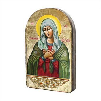 G.Debrekht The Mother of God Tenderness Wooden Gold Plated Religious Orthodox Sacred Icon Inspirational Icon Decor - 86012 G.DeBrekht