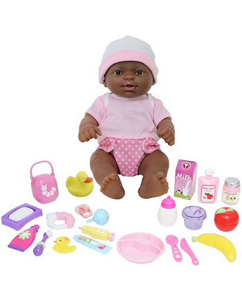 Подарочный набор для новорожденных афроамериканцев 12 дюймов, 25 предметов JC Toys