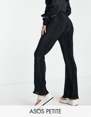 Брюки-марлены ASOS DESIGN Petite в черном цвете для женщин, категория повседневные брюки ASOS Petite