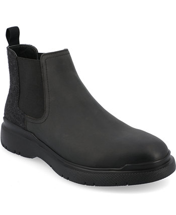 Men's Tilton Water Resistant Tru Comfort Foam Plain Toe Chelsea Boots THOMAS & VINE