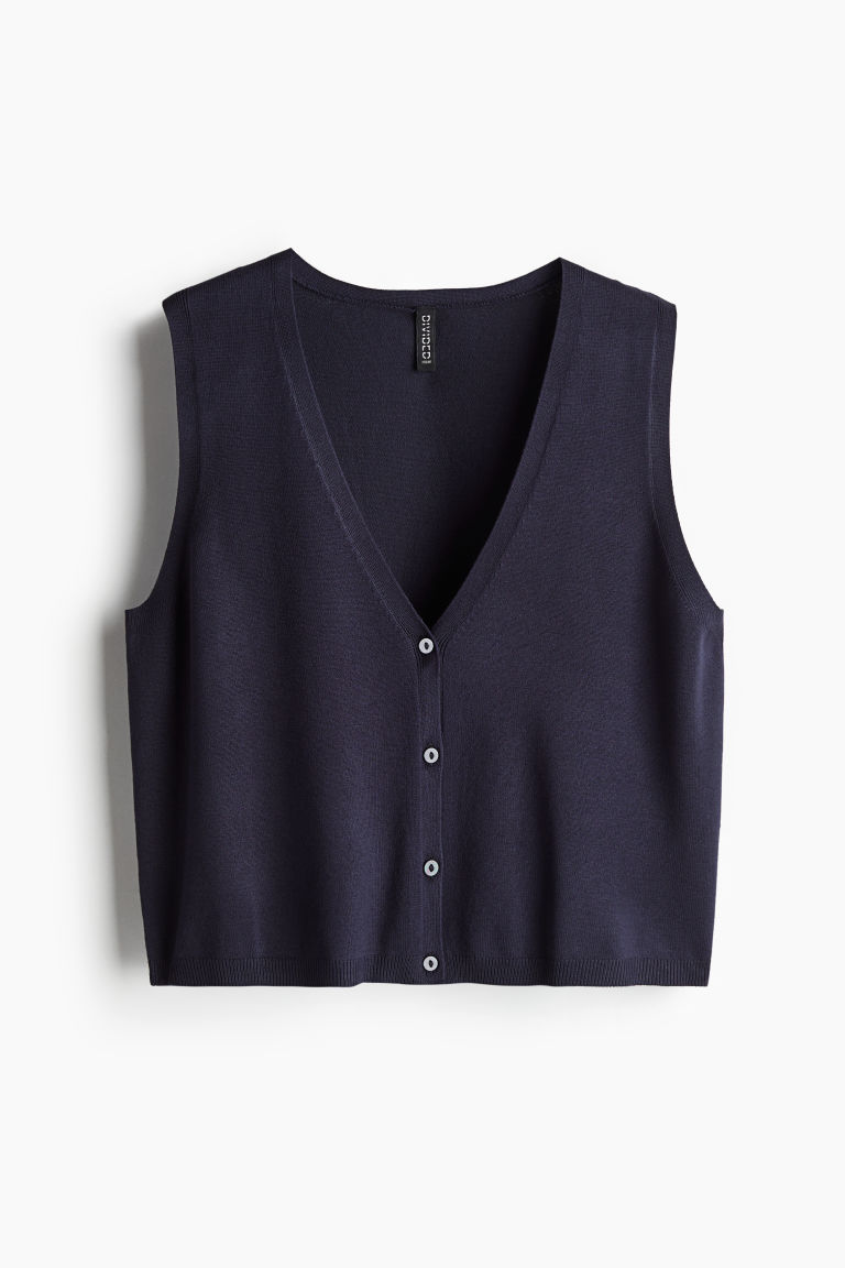 Button-front Sweater Vest H&M