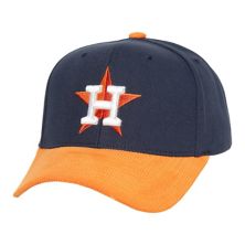 Men's Mitchell & Ness Navy/Orange Houston Astros Corduroy Pro Snapback Hat Mitchell & Ness
