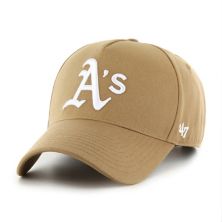 Men's '47 Khaki Oakland Athletics Ballpark MVP A-Frame Adjustable Hat Unbranded