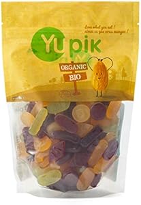 Yupik Organic Veggie Wine Gums, Gelatin-Free Gummies, 1.1 lb, Gluten-Free, Vegan, Non-GMO, Natural Colors & Flavors, Made From Fruit Juice, Sweet Candy, Delicious Snack, Ideal for Gifting & Holidays Yupik