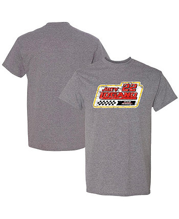 Мужская серая футболка с рисунком Joey Logano Lifestyle Team Penske