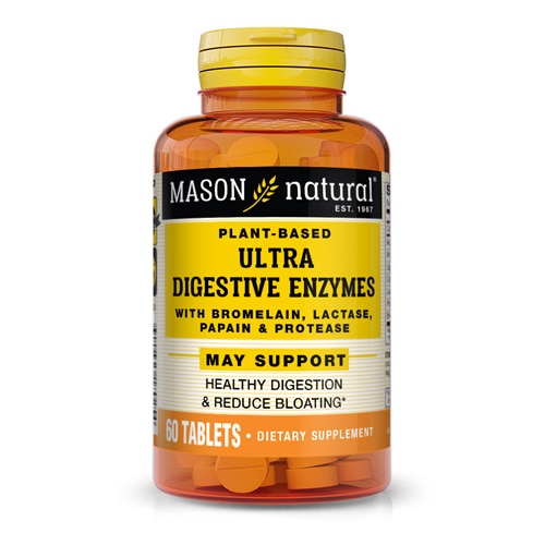 Mason Natural Ultra Digestive Enzymes на растительной основе — 60 таблеток Mason Natural