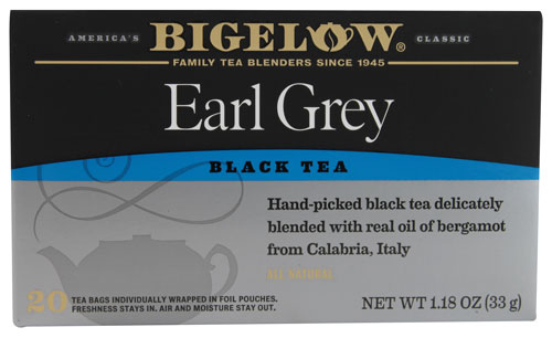 Bigelow Tea Черный чай Earl Grey -- 20 чайных пакетиков Bigelow