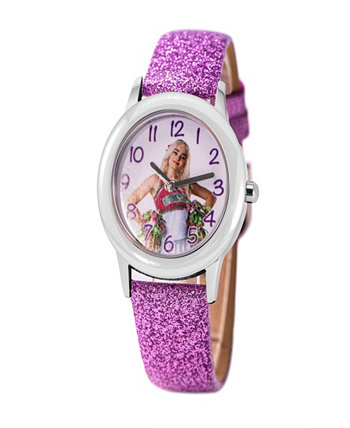 Часы Disney Zombies 2 для девочек с фиолетовым кожаным ремешком, 32 мм Ewatchfactory