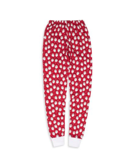 Adult Santa Print Cotton Pajama Pants Kissy Kissy
