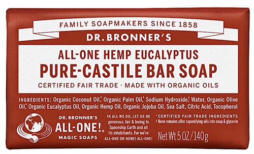 Волшебное мыло Dr. Bronner's All-One Hemp Pure-Castile Soap Eucalyptus -- 5 унций Dr. Bronner's