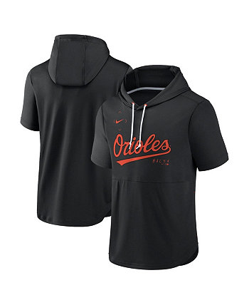 Men's Black Baltimore Orioles Springer Short Sleeve Team Pullover Hoodie Nike