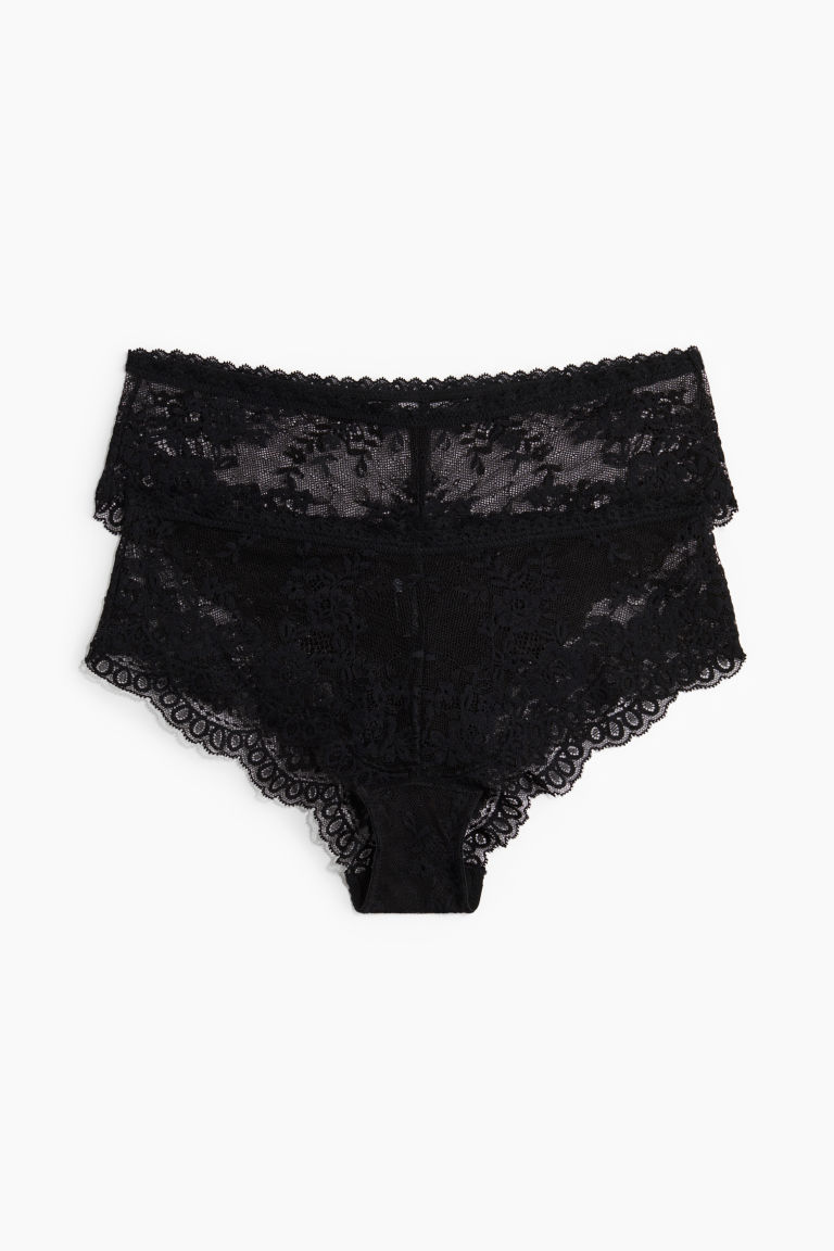 Женские Трусы H&M 2-pack Lace Hipster H&M