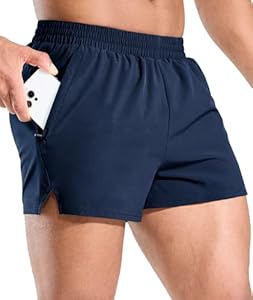 Men's 3" Running Short with Liner Quick Dry Lightweight Athletic Workout Gym Shorts with Zipper Pocket Nepest