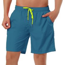 Мужские шорты, однотонные пляжные шорты, шорты для серфинга с сетчатой подкладкой и шнурком Lars Amadeus