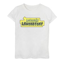 Футболка Dexter's Laboratory с оригинальным логотипом для девочек 7-16 лет Cartoon Network
