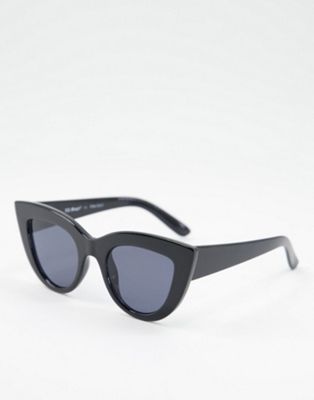 Черные массивные солнцезащитные очки "кошачий глаз" AJ Morgan AJ Morgan