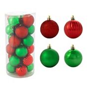 Sunnydaze 24-Count Merry Medley Shatterproof Christmas Ornaments Sunnydaze Decor