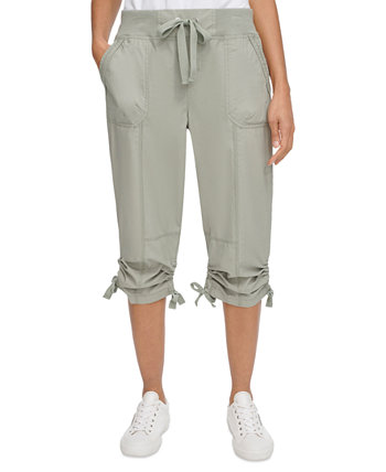 Women's Convertible Cargo Capri Pants Calvin Klein
