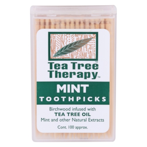 Зубочистки мятные — 100 зубочисток Tea Tree Therapy