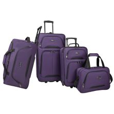 Комплект колесного чемодана софтсайд из 4 предметов US Traveler Vineyard US Traveler