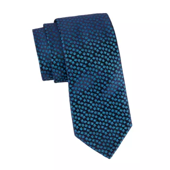 Шелковый жаккардовый галстук Charvet