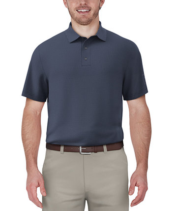 Мужская рубашка-поло в мини-клетку с короткими рукавами PGA TOUR
