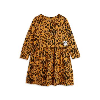 Little Girl's &amp; Girl's Basic Leopard Long-Sleeve Dress Mini rodini