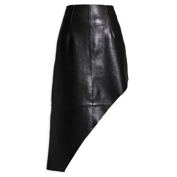 Fallon Recycled Leather Skirt AS BY DF