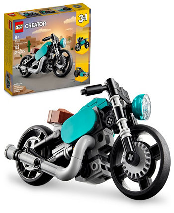Винтажный игрушечный мотоцикл Creator 31135 3-в-1, набор для сборки мотоциклов Lego