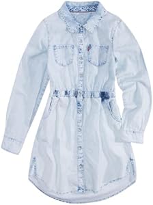 Levi's Girls' Long Sleeve Denim Western Dress Levi"s