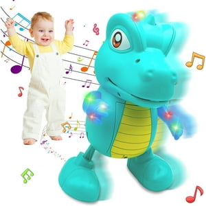 Baby Toys for 12-24 Months,Musical Dinosaur Crawling Toys,  Early Learning Educational Moving Toys for Toddlers ANTIC DUCK