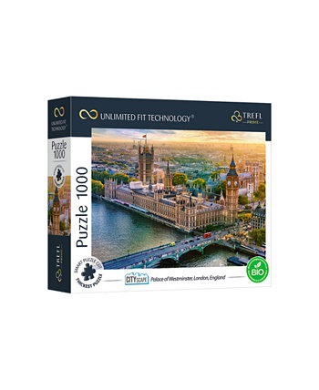Пазл Prime из 1000 деталей: Городской пейзаж: Вестминстерский дворец, Лондон, Англия Trefl