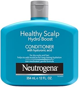 Neutrogena Moisturizing Healthy Scalp Hydro Boost Conditioner for Dry Hair and Scalp, with Hydrating Hyaluronic Acid, pH-Balanced, Paraben & Phthalate-Free, Color-Safe, 12 fl oz Neutrogena