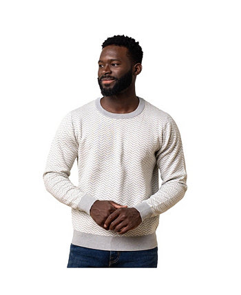 Men's Organic Crew Neck Intarsia Sweater Hope & Henry