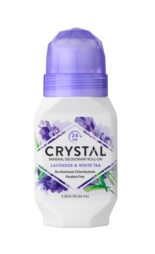 Шариковый дезодорант Crystal Mineral с лавандой и белым чаем -- 2,25 жидких унции Crystal