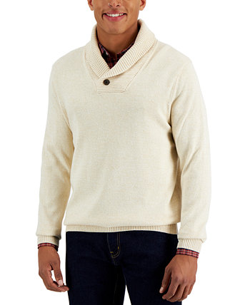 Мужской свитер с шалевыми пуговицами, созданный для Macy's Club Room