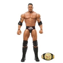 WWE Champions The Rock Action Figure & WWE Championship Belt Accessory WWE