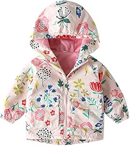 Happy Cherry Kids Boys Girls Fleece Lined Windbreaker Jacket Fashion Prints Hoodie for Fall Winter Happy Cherry