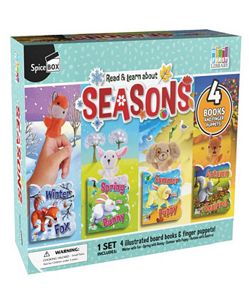 First Library - Four Seasons Board Books With Puppets 509
