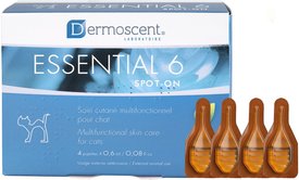 Dermoscent Essential 6 Spot-On Cat Skin Care Treatment, 4 count Dermoscent